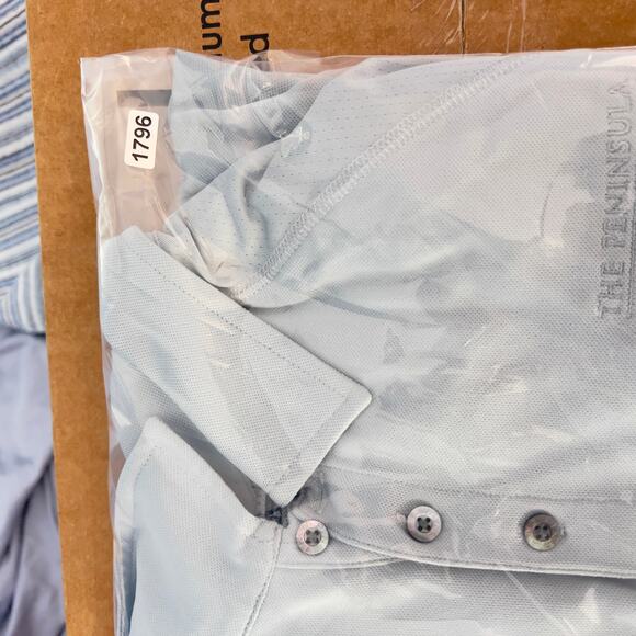 Ping Golf Polo Shirt Mens XL Lt Grey Peninsula Hotel Chicago Stretch Performance - Picture 13 of 13